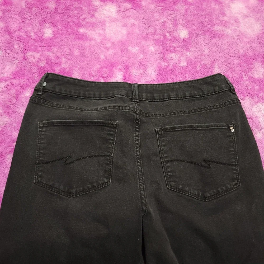 Lee Modern Series Jeans Women's‎ 16M Mid Rise Curvy Fit Bootcut Black Denim